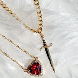 Nightlit Broken Vows Collection - Silver Sword & Ruby(Gold)
