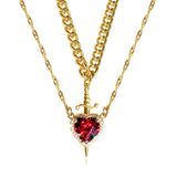 Nightlit Broken Vows Collection - All Silver & Ruby