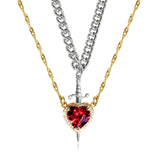 Nightlit Broken Vows Collection - Silver Sword & Ruby(Gold)